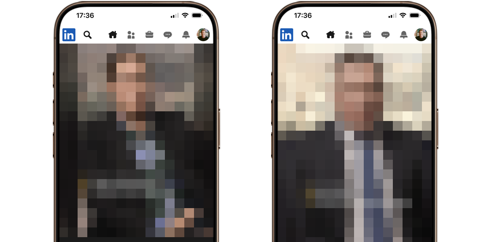 Screenshot of LinkedIn app on mobile phone.